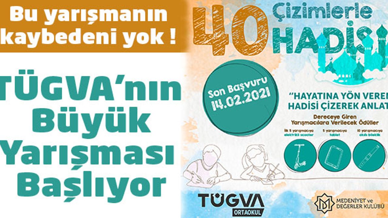 TÜGVA ÖĞRENCİLERİ PEYGAMBER SEVGİSİ AŞILAMAK İÇİN YARIŞMA YAPACAK
