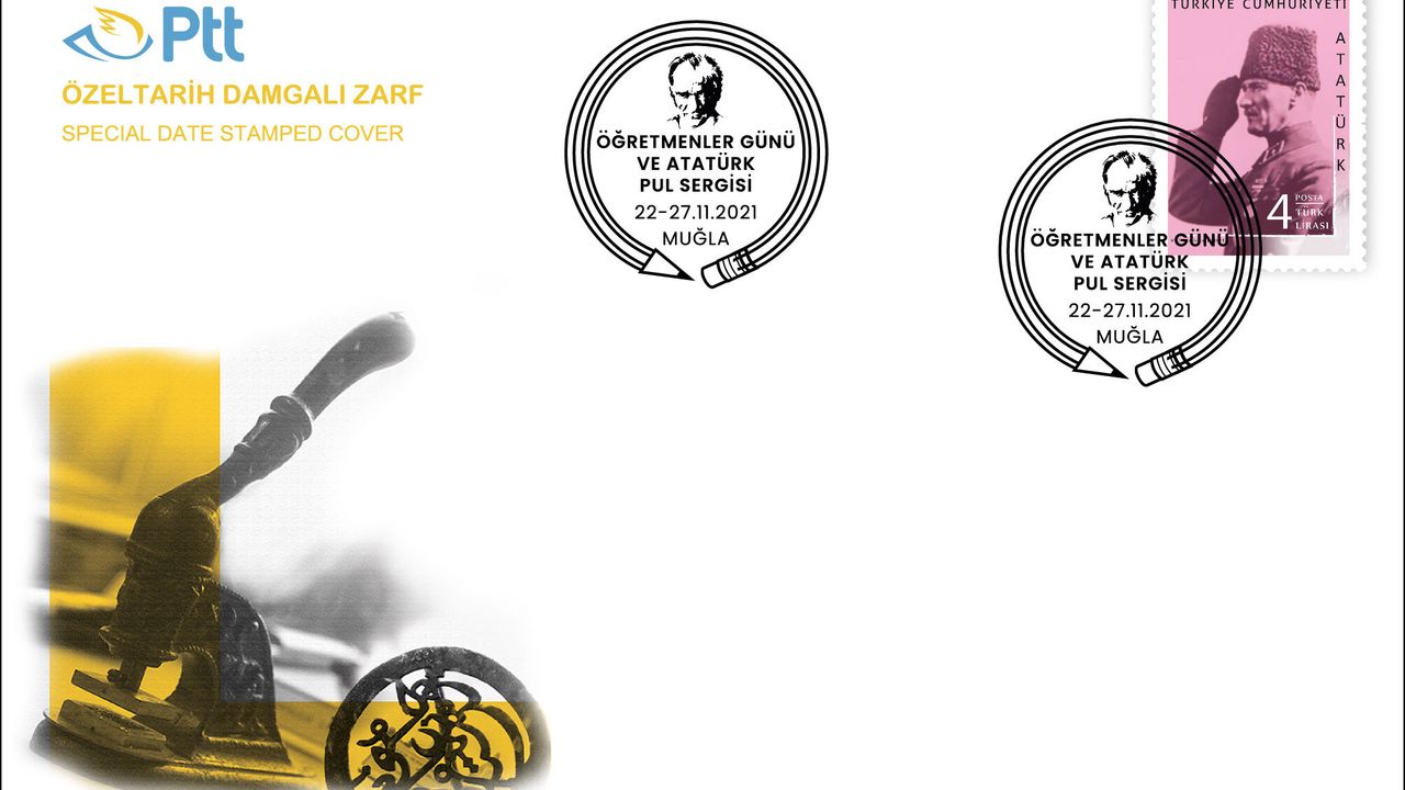 PTT’DEN “ÖĞRETMENLER GÜNÜ VE ATATÜRK” KONULU PUL SERGİSİ