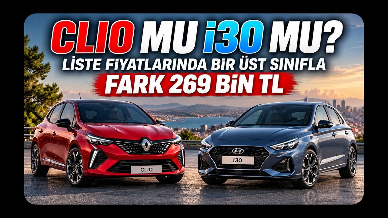 Clio mu i30 mu? Liste Fiyatlarında Bir Üst Sınıfla Fark 269 Bin TL