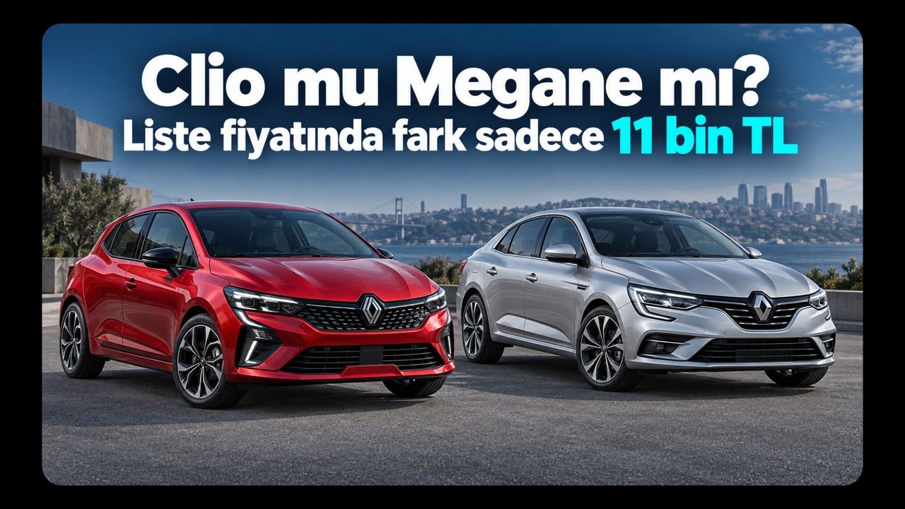 Clio mu Megane mı? Liste fiyatında fark sadece 11 bin TL