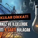 Uşaklılar Dikkat! Merkez ve İlçelerde Kesinti 9 Saati Bulacak