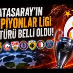 Galatasaray'ın Şampiyonlar Ligi Fikstürü Belli Oldu!