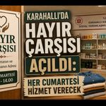 Karahallı’da Hayır Çarşısı Açıldı: Her Cumartesi Hizmet Verecek