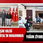 Uşak Valisi Serdar Kartal’ın Makamında Yoğun Ziyaret Trafiği