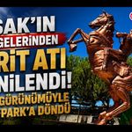 Uşak’ın Simgelerinden Cirit Atı Yenilendi! Yeni Görünümüyle Kent Park’a Döndü