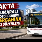 Uşak’ta 23 Numaralı Halk Otobüsünün Güzergahına Geçici Düzenleme
