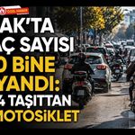 Uşak’ta Araç Sayısı 200 Bine Dayandı: Her 4 Taşıttan Biri Motosiklet