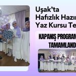 Uşak’ta Hafızlık Hazırlık Yaz Kursu Kapanış Programıyla Tamamlandı
