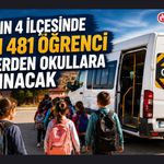 Uşak’ın 4 İlçesinde 2 Bin 481 Öğrenci Köylerden Okullara Taşınacak