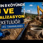 Uşak’ın 8 Köyünde Su ve Kanalizasyon Hareketliliği! 4’ü Tamamlandı