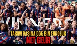 Takım başına 505 bin euroluk net gelir