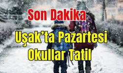 Uşak'ta okullara kar tatili