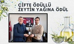 ÇİFTE ÖDÜLLÜ ZEYTİNYAĞINI BELEDİYE BAŞKANI FATİH TAŞLI TEBRİK ETTİ