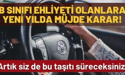 B sınıfı ehliyeti olanlara müjde: Artık siz de bu aracı kullanacaksınız