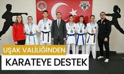 UŞAK VALİLİĞİNDEN KARATEYE DESTEK