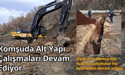 Komşuda Alt Yapı Çalışmaları Devam Ediyor