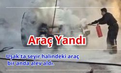 Seyir Halindeki Araç Yandı