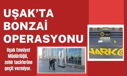 Uşak’ta Bonzai Operasyonu