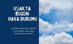 UŞAK'TA BUGÜN HAVA DURUMU NASIL OLACAK