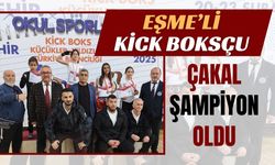 EŞME’Lİ KİCK BOKSÇU ÇAKAL ŞAMPİYON OLDU