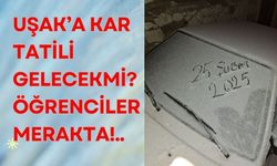 UŞAK’A KAR TATİLİ GELECEKMİ? ÖĞRENCİLER MERAKTA!..