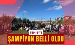 TENİS’TE ŞAMPİYON BELLİ OLDU