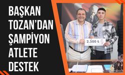 Başkan Tozan’dan Şampiyon Atlete Destek