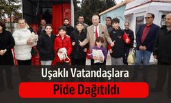 Uşaklı Vatandaşlara Pide Dağıtıldı