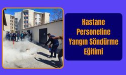 Hastane Personeline Yangın Söndürme Eğitimi