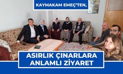 Kaymakam Emeç’ten, Asırlık Çınarlara Anlamlı Ziyaret