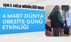 Uşak İl Sağlık Müdürlüğü’nden 4 Mart Dünya Obezite Günü Etkinliği