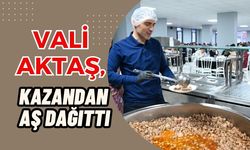 VALİ AKTAŞ, KAZANDAN AŞ DAĞITTI