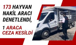 173 Hayvan Nakil Aracı Denetlendi, 1 Araca Ceza Kesildi