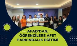 AFAD’dan, Öğrencilere Afet Farkındalık Eğitimi