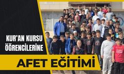 Kur’an Kursu Öğrencilerine Afet Eğitimi