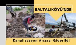 Baltalı Köyü’nde Kanalizasyon Arızası Giderildi