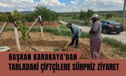 Başkan Karakaya’dan Tarladaki Çiftçilere Sürpriz Ziyaret