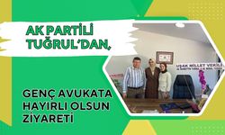 AK Partili Tuğrul’dan, Genç Avukata Hayırlı Olsun Ziyareti