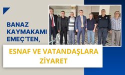 Banaz Kaymakamı Emeç’ten, Esnaf ve Vatandaşlara Ziyaret