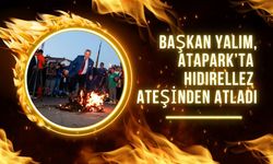 Başkan Yalım, Atapark’ta Hıdırellez Ateşinden Atladı