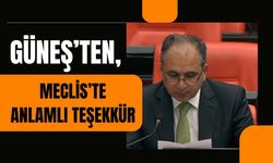 Güneş’ten, Meclis’te Anlamlı Teşekkür
