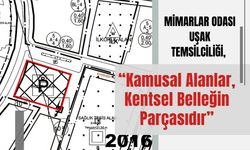 Mimarlar Odası Uşak Temsilciliği, “Kamusal Alanlar, Kentsel Belleğin Parçasıdır”