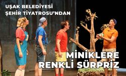 Uşak Belediyesi Şehir Tiyatrosu’ndan Miniklere Renkli Sürpriz