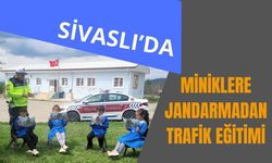 Sivaslı’da Miniklere Jandarmadan Trafik Eğitimi
