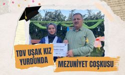 TDV Uşak Kız Yurdunda Mezuniyet Coşkusu