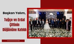 Başkan Yalım, Tuğçe ve Erdal Çiftinin Düğününe Katıldı