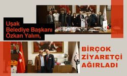 Uşak Belediye Başkanı Özkan Yalım, Birçok Ziyaretçi Ağırladı