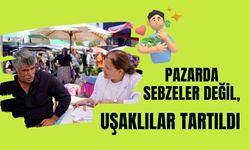 Pazarda Sebzeler Değil, Uşaklılar Tartıldı