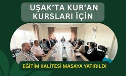 Uşak’ta Kur’an Kursları İçin Eğitim Kalitesi Masaya Yatırıldı