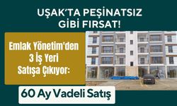 Uşak’ta Peşinatsız Gibi Fırsat! Emlak Yönetim'den 3 İş Yeri Satışa Çıkıyor: 60 Ay Vadeli Satış